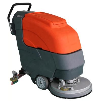 China High Efficient Hotels Manual Walk Behind Floor Scrubber Cleaning Machine for sale