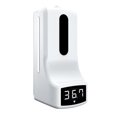 Cina Stock K9 K9 Pro 2-in-1 Thermometer Auto Automatic Dispenser Sensor Thermometer Gel Soap Dispenser K9 Thermometer Fast Shipping in vendita