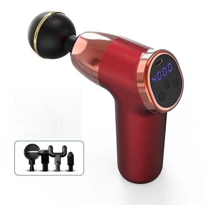 China Amazon New Design Portable Handheld Electric Vibration Deep Muscle Fascial Body Massager Mini Massage Gun en venta