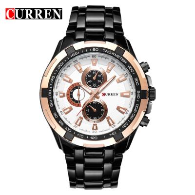 China CURREN 8023 Date Brand Men's Quartz Watches Popular Waterproof Stainless Steel Men's Luxury Wristwatches Automatic for sale