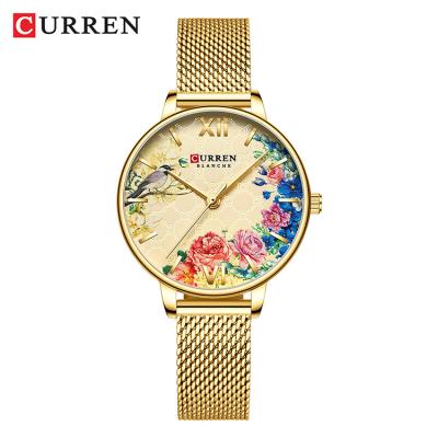 China 2021 CURREN 9059 Calendar Strap High Quality Cheap Custom Steel Fashion Watch Full Logo Ladies Bracelet Watches Stainless for sale