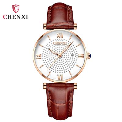 China 2021 Latest Water Resistant Chenxi 310 Women Analog Quartz Watches Roman Dial Diamond Luxury Ladies Watch for sale