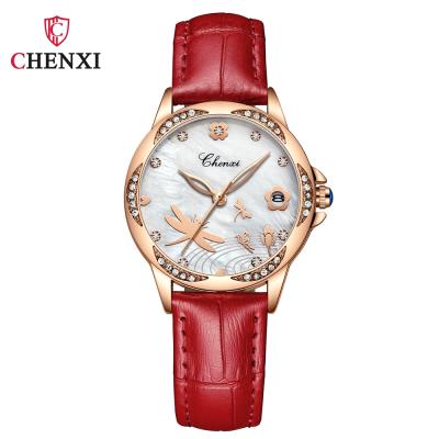 China CHENXI 312 Water Resistant Women Quartz Wrist Watches Classic Diamond Dial Waterproof Luxury Analog Watch for sale