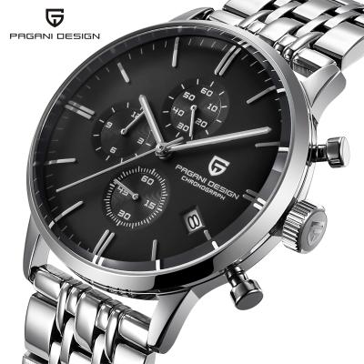 China 2021 Automatic Popular Date Pagani Design 2720K Brand Quartz For High End Business Man Steel Multifunctional Luxury Watches for sale