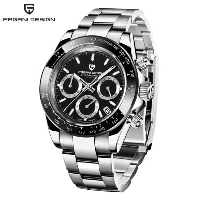 China Auto Date 2021 PAGANI DESIGN PD-1644 Stainless Steel Hand Calendar Japan Quartz Men Watches Waterproof for sale