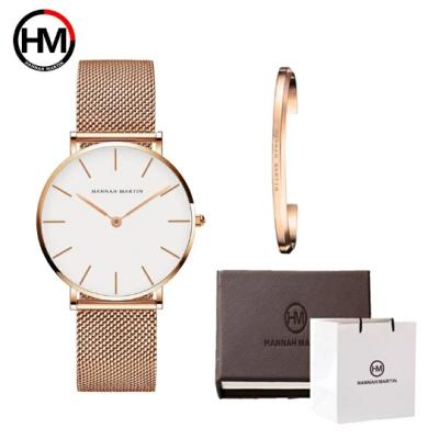 China Water Resistant 2021 CH36 Hannah Martin Women Quartz 3ATM IPG Waterproof Plating Lady Watch with Strap for sale