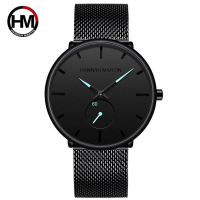 China Hannah Martin 100G Date Men's Fashion Japan Quartz Wrist Watch Stainless Steel Automatic Watches Hannah Martin for sale