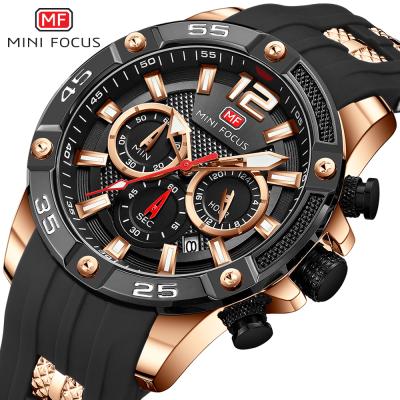 China 2021 Mini Focus MF0349G men's automatic movement wristwatch quartz date fashion style waterproof watches for sale