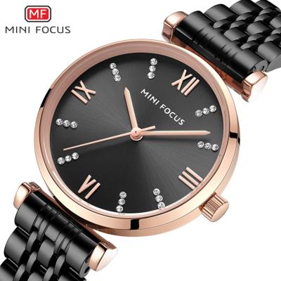 China Original MINI FOCUS MF0335L Oopular Stainless Steel Metal Band Watches Latest Women Quartz Water Resistant for sale