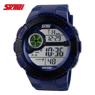 China 2021 Alarm Wrist Skmei Brand Quality Military 1027 SKMEI Relojes Hombre Sports LED Watch for sale