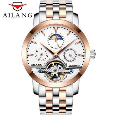 China Automatic Luxury Men's Date Ailang 2021 2606 Steel Mechanical Tourbillon Watches Mens Watches for sale