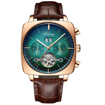 China Automatic Date Ailang 8655 Square Case Men Luxury Tourbillon Mechanical Watches Waterproof Equips Automatic Watch for sale