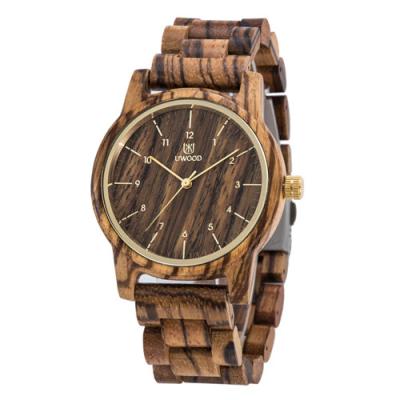 China 2021 Water Resistant Fashion UWood UW1007 Custom Manufacturer Wood Watches Men for sale