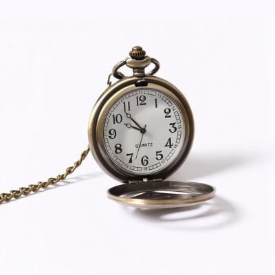 China GOHUOS Antique Skeleton Quartz Watches Mens Wrist Pocket Watch Man Necklace Watch for sale