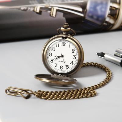 China GOHUOS Skeleton Superman Quartz Watch Men Antique Relogio New Skeleton Pocket Watches for sale