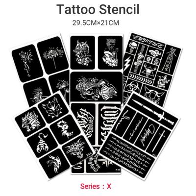 China Temporary Henna Tattoo Stencil; Temporary semi-permanent tattoo ink, body painting accessories for sale