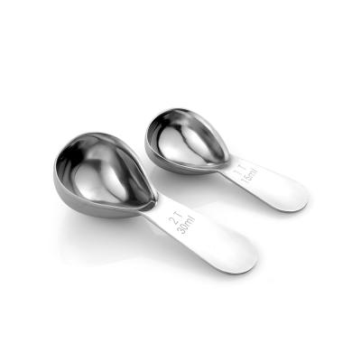 China Wholesale Measuring Scoop 30ml Tablespoon Viable Metal Kitchen Herb Spoon For Cooking for sale