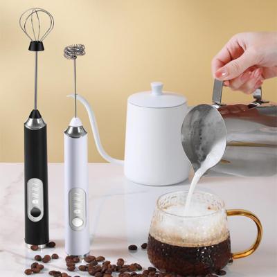 China Viable Wholesale Electric Food Blenders Stainless Steel Coffee Frother Handheld Milk Usb for sale