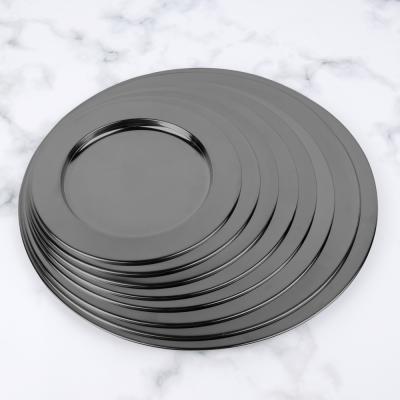 China Sustainable and Round Black Charger Plates 12