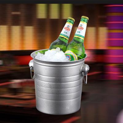 China Viable Barrel Beer Wine Whiskey Champagne Cooler Ice Bucket Stainless Steel For Party for sale