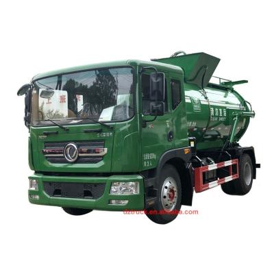 China Hotels Factory Price Dongfeung Euro II Round 10000-12000L Kitchen Barreled Tank Garbage Collection Truck for sale