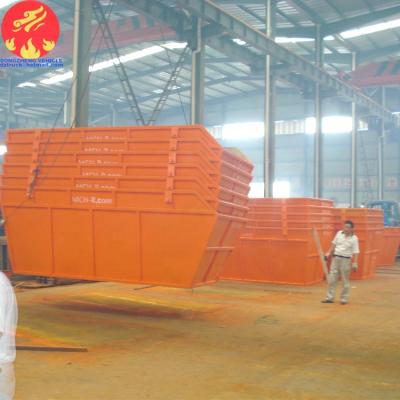 China 4-20 CBM Metal Garbage Skip Container Viable Trash Can for sale