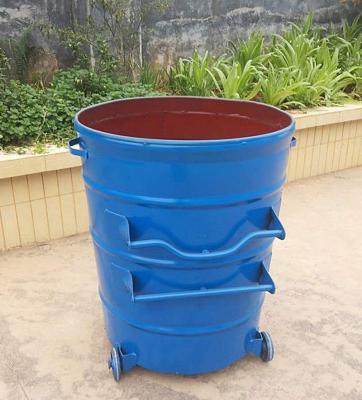 China Sustainable Iron 120L / 240L Outdoor Steel Garbage Container Stainless Garbage Container / Waste Bins for sale