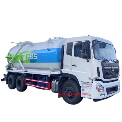 China Q235 Carbon Steel Euro VI 6X4 16000liters Heavy Duty Vacuum Sewage Tanker Truck For Sale for sale