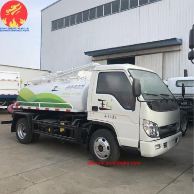 China 3000L carbon steel euro II vacuum sution fecal truck, mini spetic tank truck for sale for sale