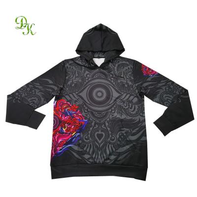 China Anti-pilling custom design sublimated pull over hoodie for sale