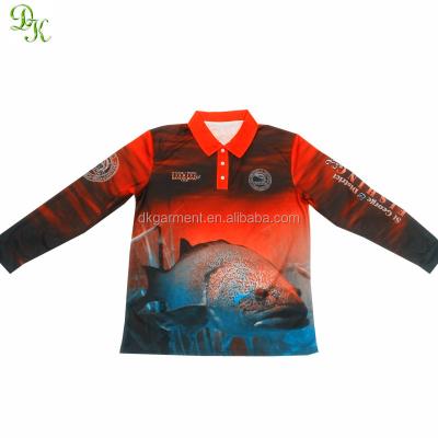 China Sublimated Antibacterial Plain Fishing Shirts for sale