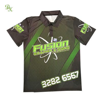 China Anti-pilling custom sublimated polo shirt for sale