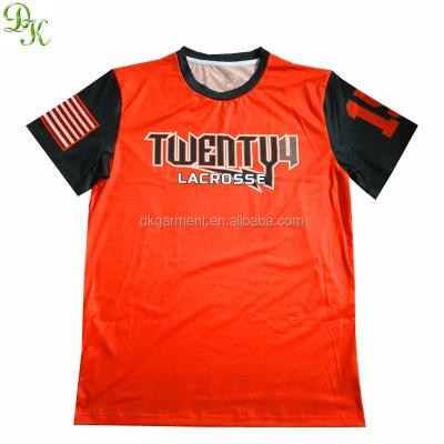 China Comfortable Custom Sublimation Printed Lacrosse Shooter Shirts for sale