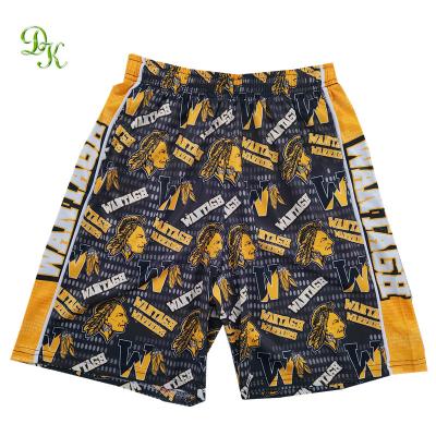 China QUICK DRY 100% Polyester Custom Design Sublimation Print Boys Cargo Sports Casual Shorts With Pockets for sale