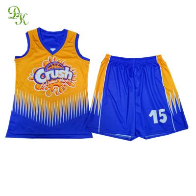 China Breathable basketball tank top design for girl and women for sale