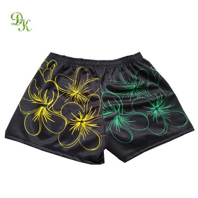 China Antibacterial Wholesale Sublimation Printed Custom Design Rugby League Shorts for sale