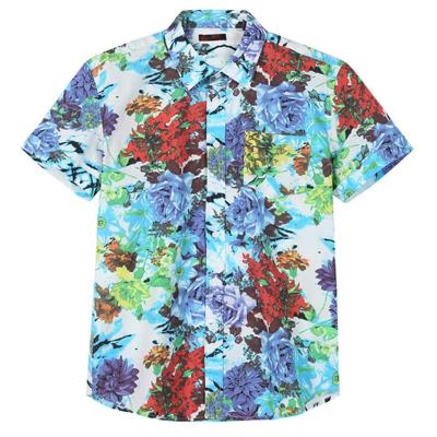 China Anti-pilling Mens Fashion Slim Fit Cheap Custom Printed Beach Wear Hawaii Shirt for sale