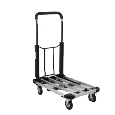 China 2022 Newest Tool Cart Manufacturer Customized Wholesale Industrial Foldable Transport Aluminum Alloy Platform Truck for sale