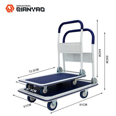 China Foldable Mobile Tools 150KG China Factory Platform Hand Truck Transport Carts And Carts for sale