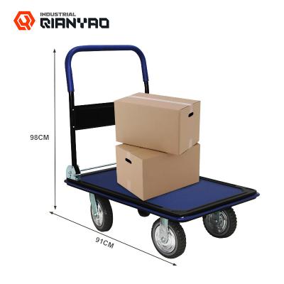 China Tools Heavy Duty Platform Hand Truck Cart Cart Customizable With Folding Handle for sale