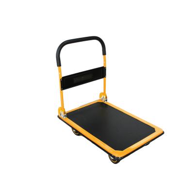 China Custom Four Wheel Mobile Tool Makers Trolley Metal Transport Goods Platform Cart for sale