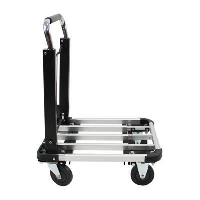 China Tools Factory Direct Aluminum Alloy Portable Folding Cart Can Be Housed Platform Truck for sale