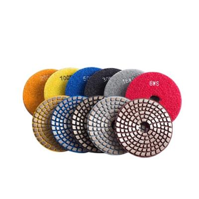 China Concrete / Stone Diamond Metal Bond Floor Polishing Pads For Granite Marble Concrete for sale