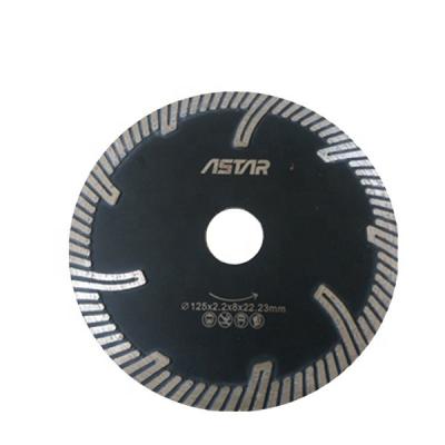 China Cutting Granite Marble Turbo Diamond Turbo Saw Blade with Protected for Granite Cutting for sale