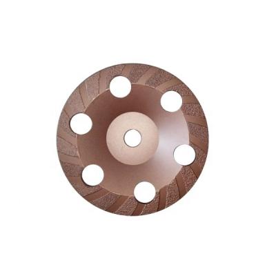 China Diamond Brazed Cup Wheel deburring for floor grinding for sale