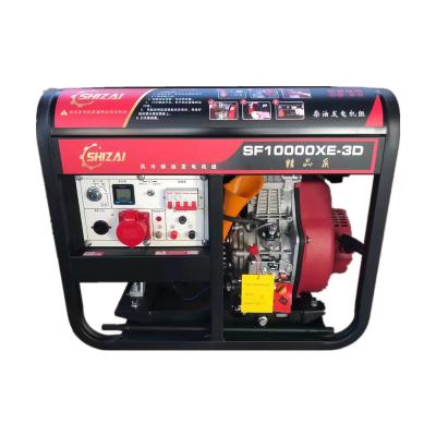 China Shizai 5kva 5kw 6kw 7kw 8kw 10kw Portable Silent Diesel Generator SZ10000X for sale