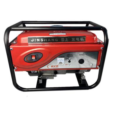 China Shizai 5.5hp 6.5hp 7.5hp Engine Single Three Phase Recoil Start 2kw 3kw Gasoline Generator Electric Mini Generator Price JS3800 for sale