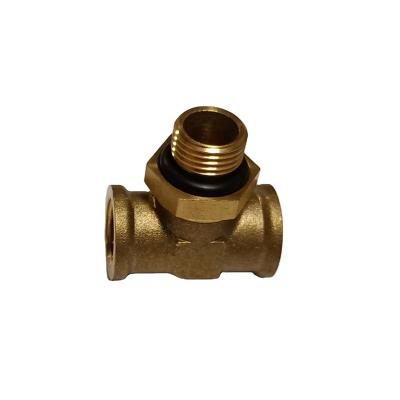 China Custom Low Price Brass Nipple Fitting Adjustable Tee Diverter For Pipe Connecting for sale