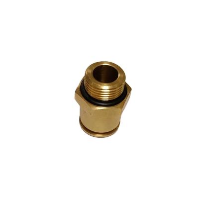 China Brass Metal Parts Customized Casting Pneumatic Fittingt For Hose Connect for sale