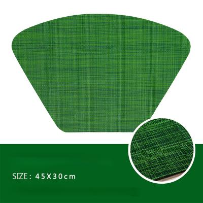 China PVC Helix Shaped Teslin Ding Table Plate Mat Placemats of Viable European Style Water Resistant for sale